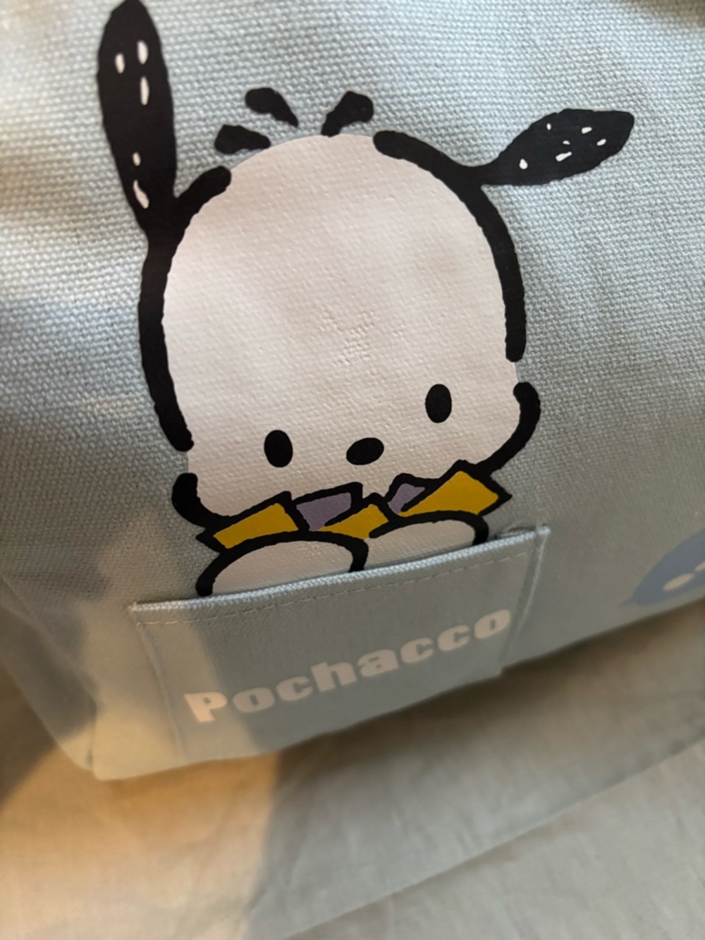 Sanrio Pochacco Light Blue Tote Bag - Picture 3 of 4